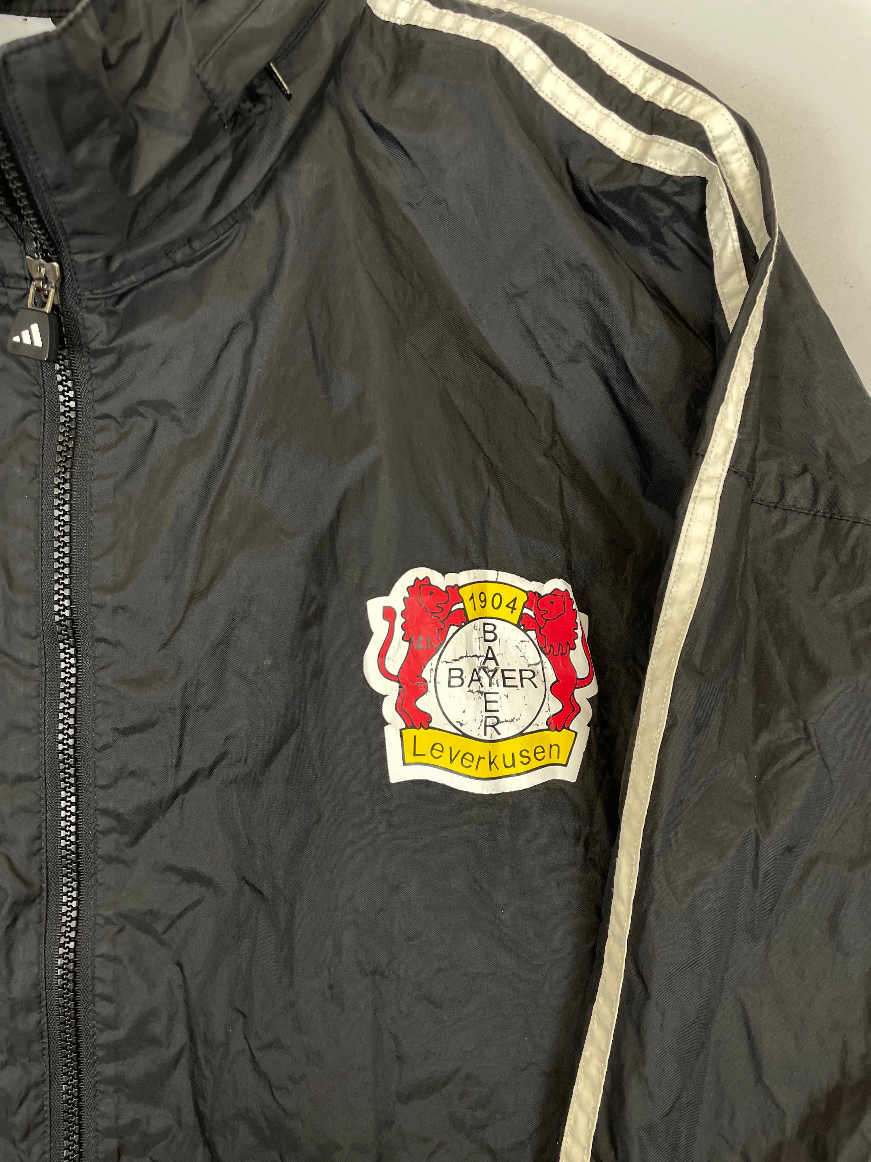 1998 BAYER LEVERKUSEN TRACK JACKET (L) ADIDAS