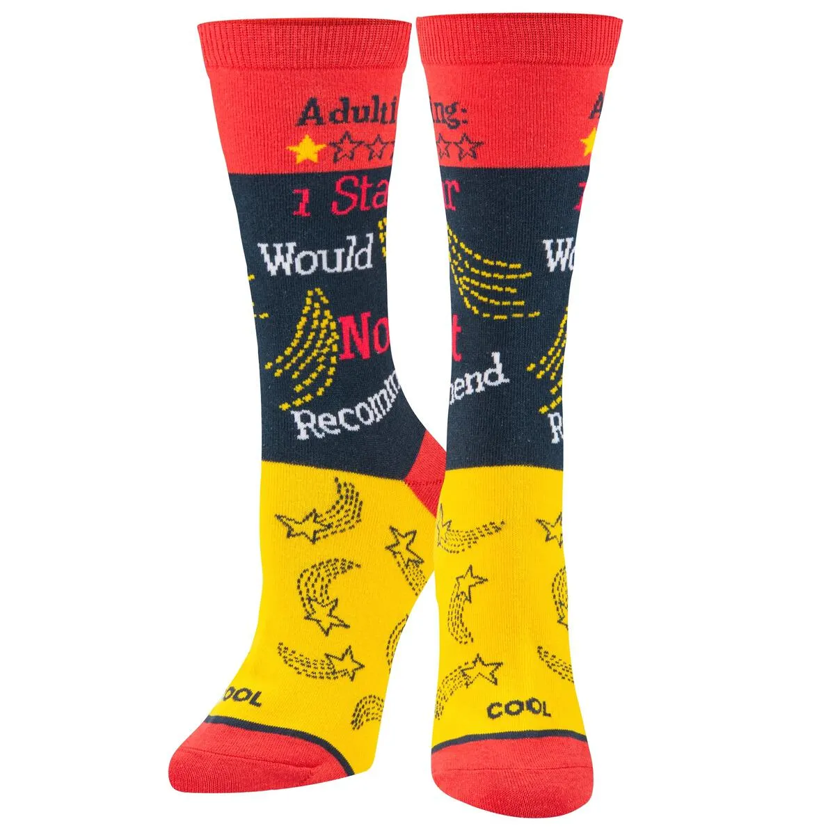 Adulting 1 Star Cushion Knit Socks - Women