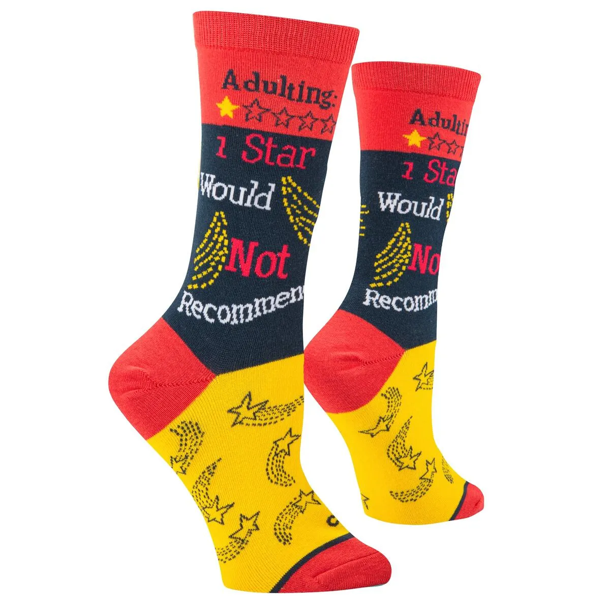 Adulting 1 Star Cushion Knit Socks - Women