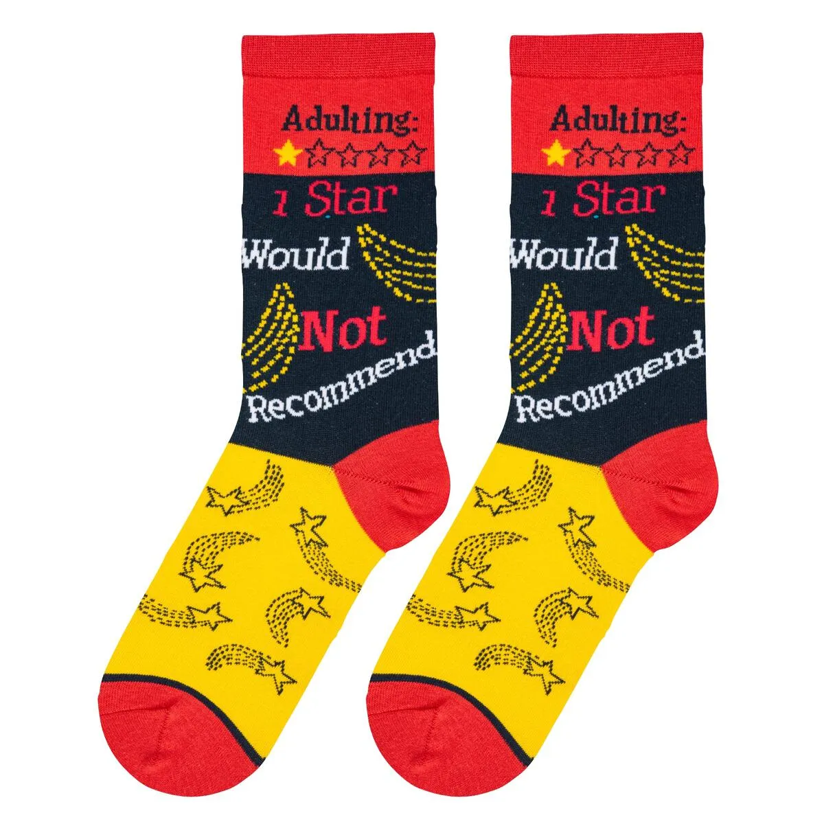 Adulting 1 Star Cushion Knit Socks - Women