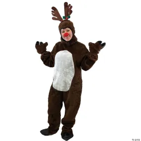 Adults Reindeer Costume with Hood - Large