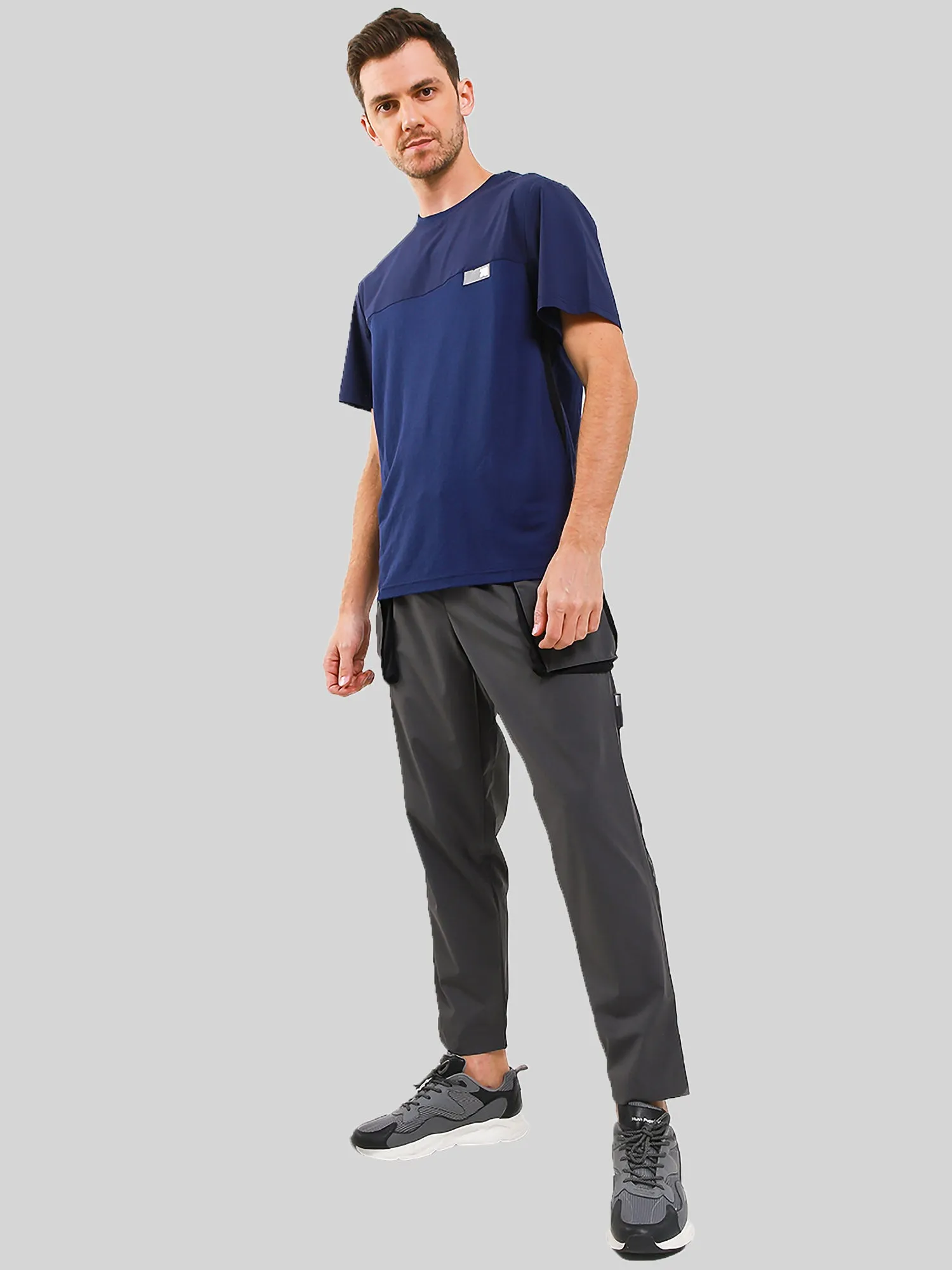 All Grey Utilitarian Cargo Male Pants