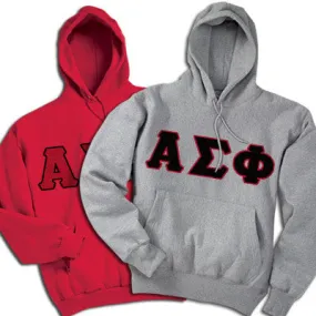 Alpha Sigma Phi Hooded Sweatshirt, 2-Pack Bundle Deal - TWILL