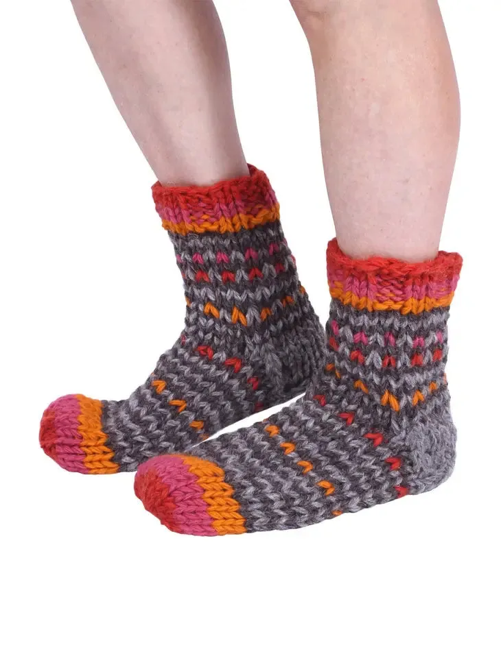 Arica Sofa Socks Bark/Earth