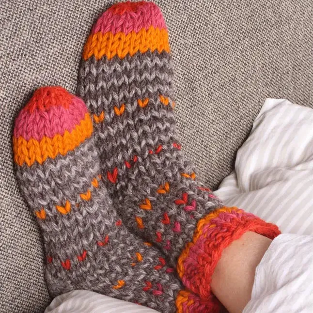 Arica Sofa Socks Bark/Earth