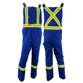 Atlas 3072 Guardian® FR/Arc Flash Bib Overalls - HRC 2, ATPV 11 cal, 8 oz 88% Cotton/12% Nylon, UL Certified, Reflective Stripes | Regular Sizes XS-7XL