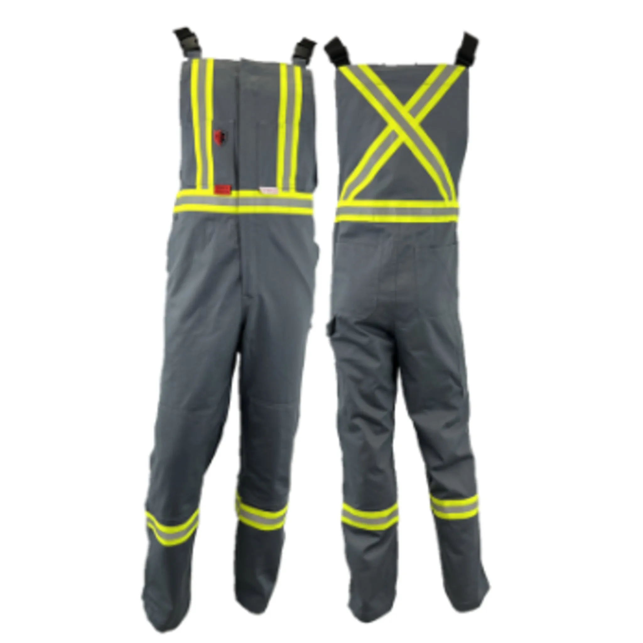 Atlas 3072 Guardian® FR/Arc Flash Bib Overalls - HRC 2, ATPV 11 cal, 8 oz 88% Cotton/12% Nylon, UL Certified, Reflective Stripes | Regular Sizes XS-7XL