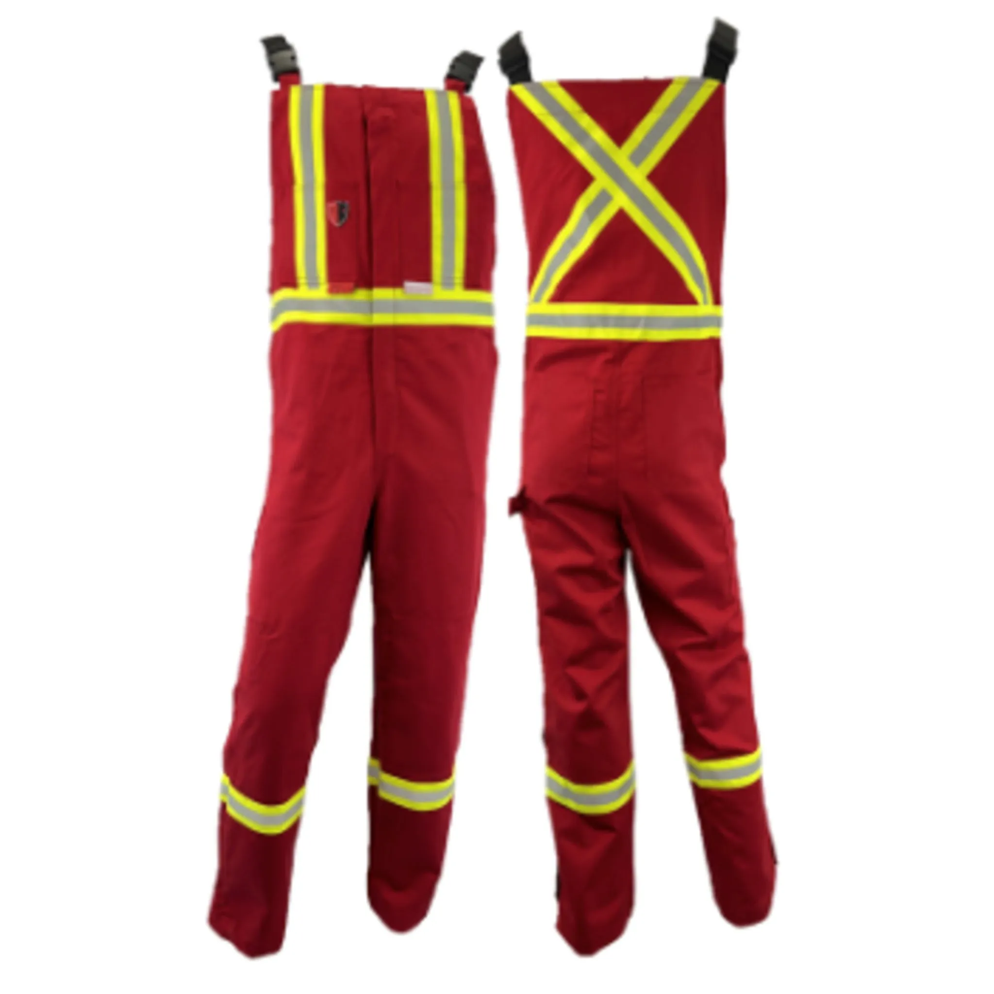 Atlas 3072 Guardian® FR/Arc Flash Bib Overalls - HRC 2, ATPV 11 cal, 8 oz 88% Cotton/12% Nylon, UL Certified, Reflective Stripes | Regular Sizes XS-7XL