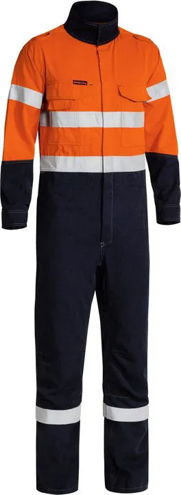 Bisley - TenCate Tecasafe® Plus 700 Taped Hi Vis Engineered FR Vented Coverall (BC8086T)