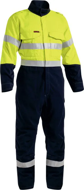 Bisley - TenCate Tecasafe® Plus 700 Taped Hi Vis Engineered FR Vented Coverall (BC8086T)