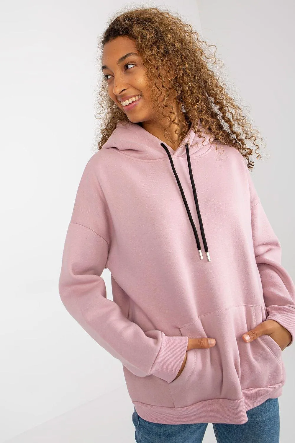 Chic Parisian Hooded Sweatshirt with Stylish Kangaroo Pocket