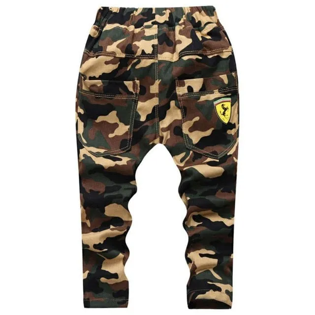 Children Outdoor Camo Trousers Kids Pants Boys Casual Pants Kids Clothing Cotton Boys Long Trousers Children Sport Pants Spring