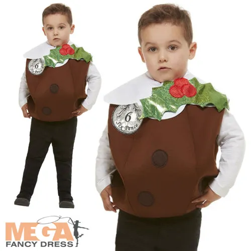Christmas Pudding 3D Costume for Kids Holiday Outfit