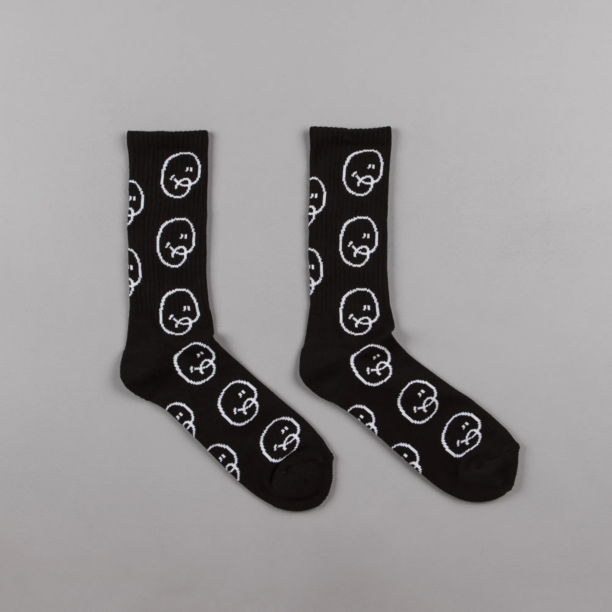 Chrystie NYC Bubble Man Socks (2-Pack) - Black / Pink