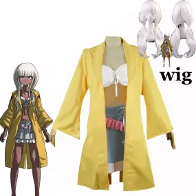 Danganronpapa V3 Killing Harmonyny Angieie Yonagaga Uniform Suit Cosplay Costume Wig Accessories
