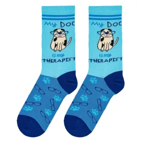 Dog Therapist Cushion Knit Socks - Women