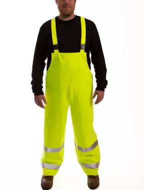 Eclipse™ Overall - Fluorescent Yellow-Green -  Snap Fly Front - Silver Reflective Tape