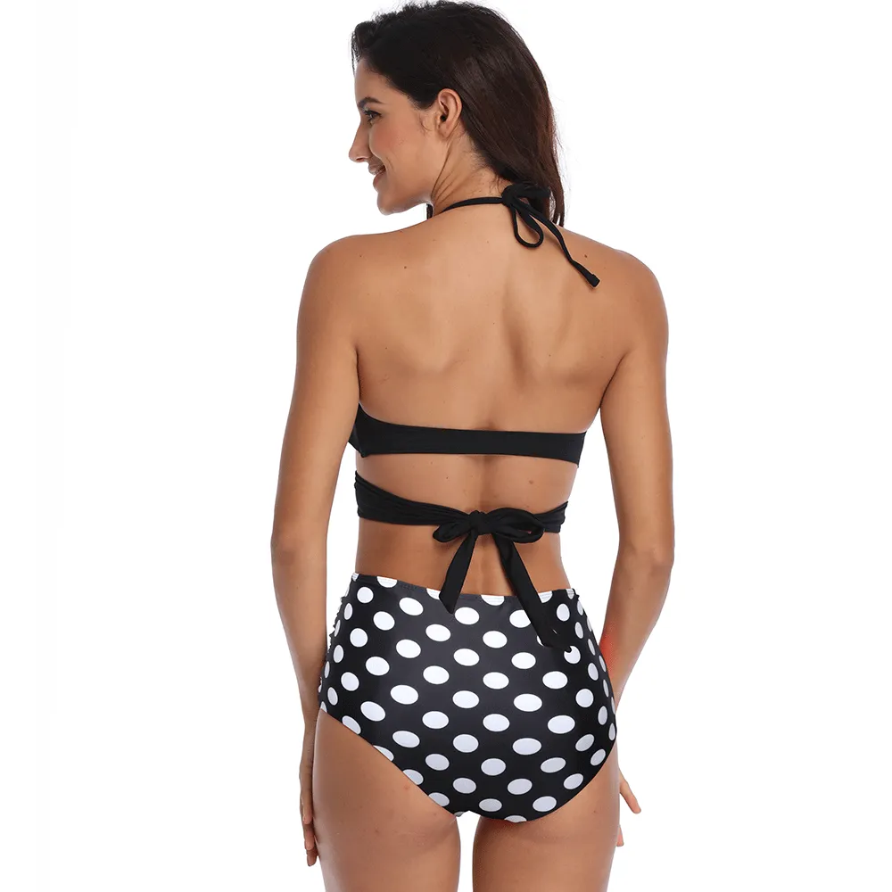 Family Matching Crossover Printed Swimsuits