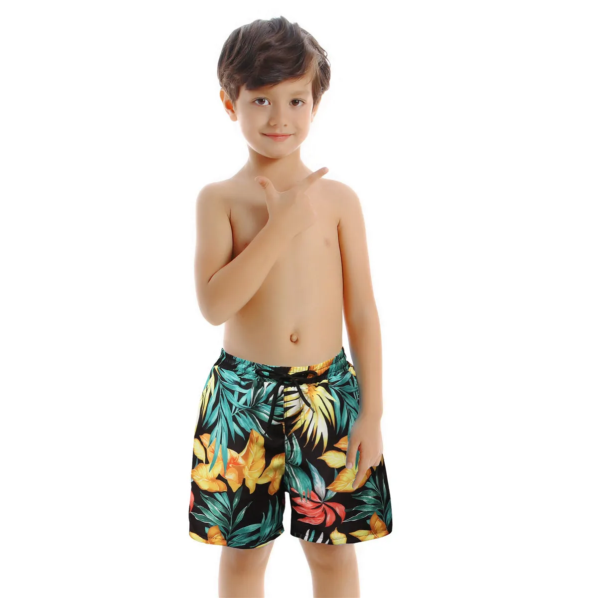 Family Matching Crossover Printed Swimsuits