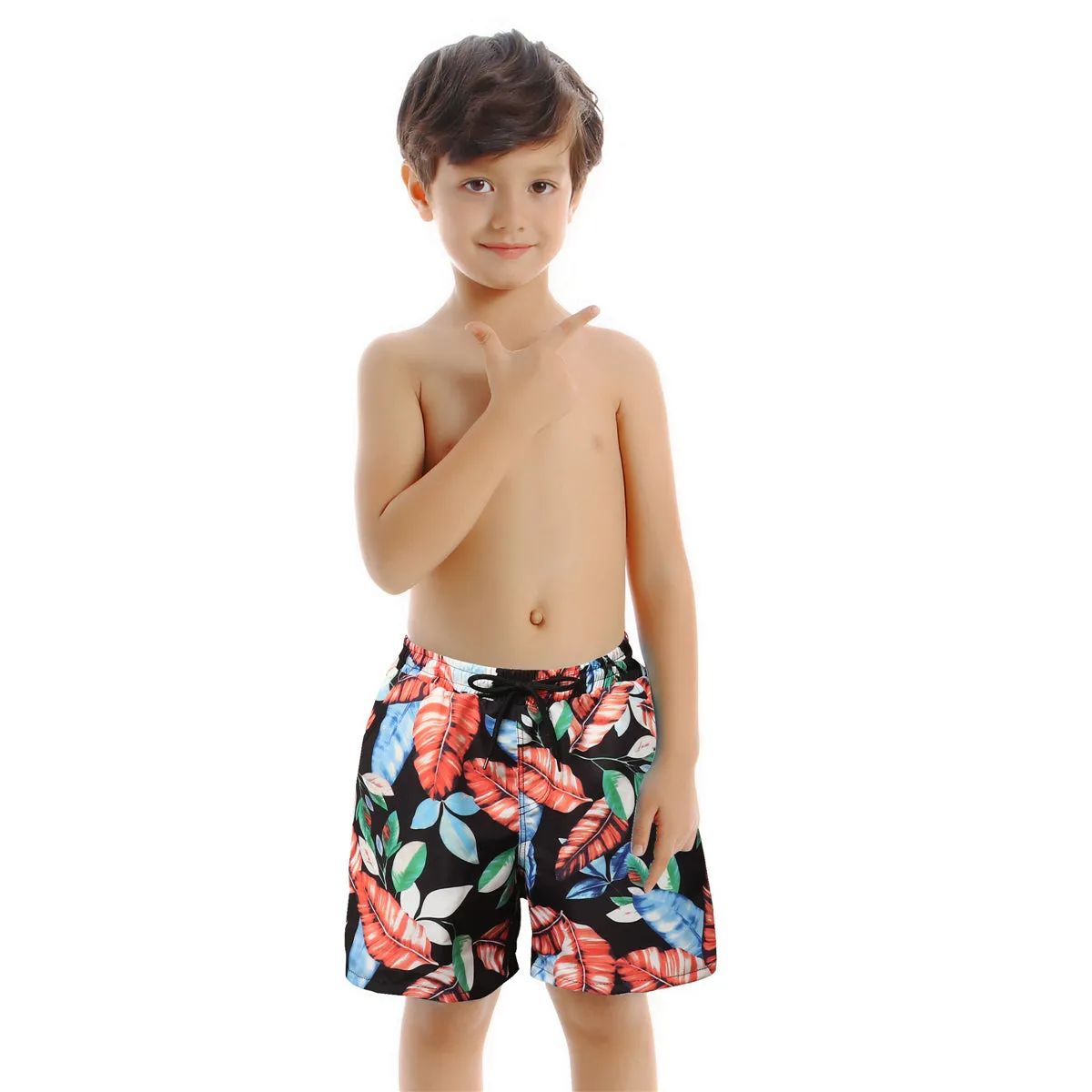 Family Matching Crossover Printed Swimsuits