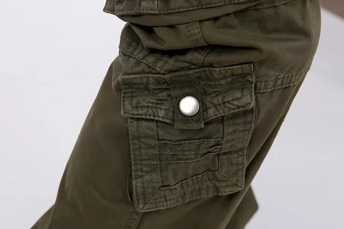 Female Cargo Multi Pockets Loose Pants