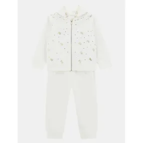 Guess - Cream tracksuit with gold details