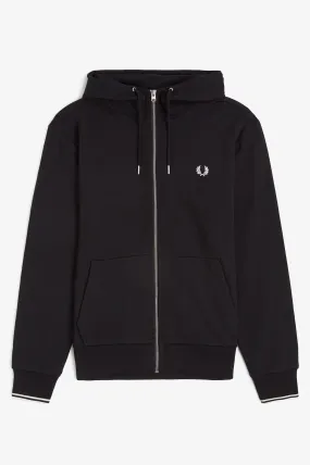 HOODED ZIP THROUGH SWEATSHIRT