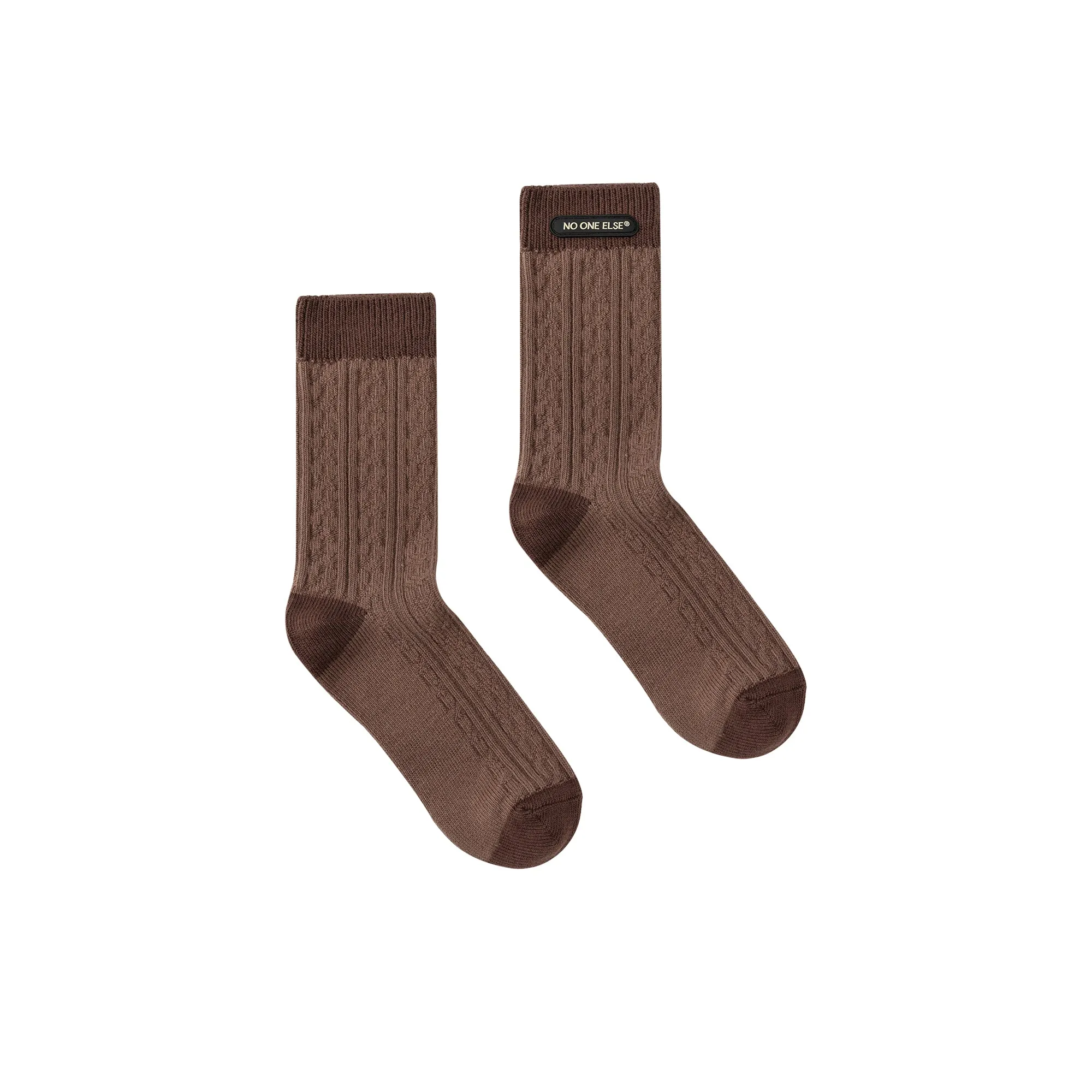 Jacquard Twisted Knit Socks