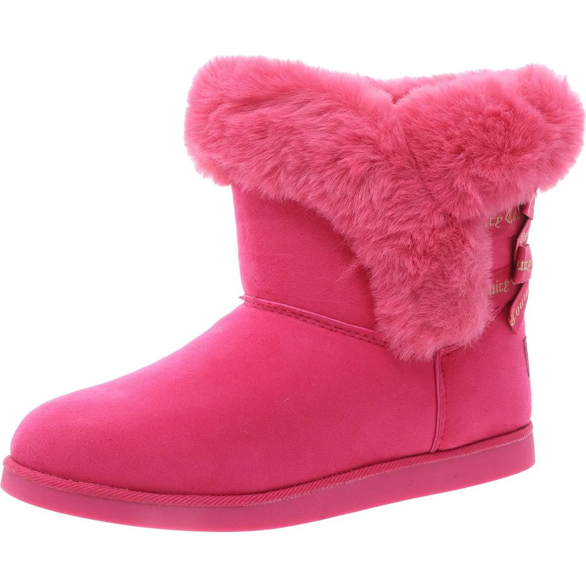 Juicy Couture Womens Faux Suede Cozy Winter & Snow Boots