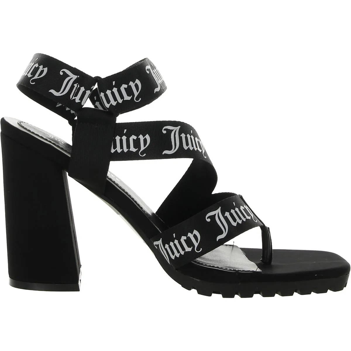 Juicy Couture Womens Georgette Open Toe Strappy Heels