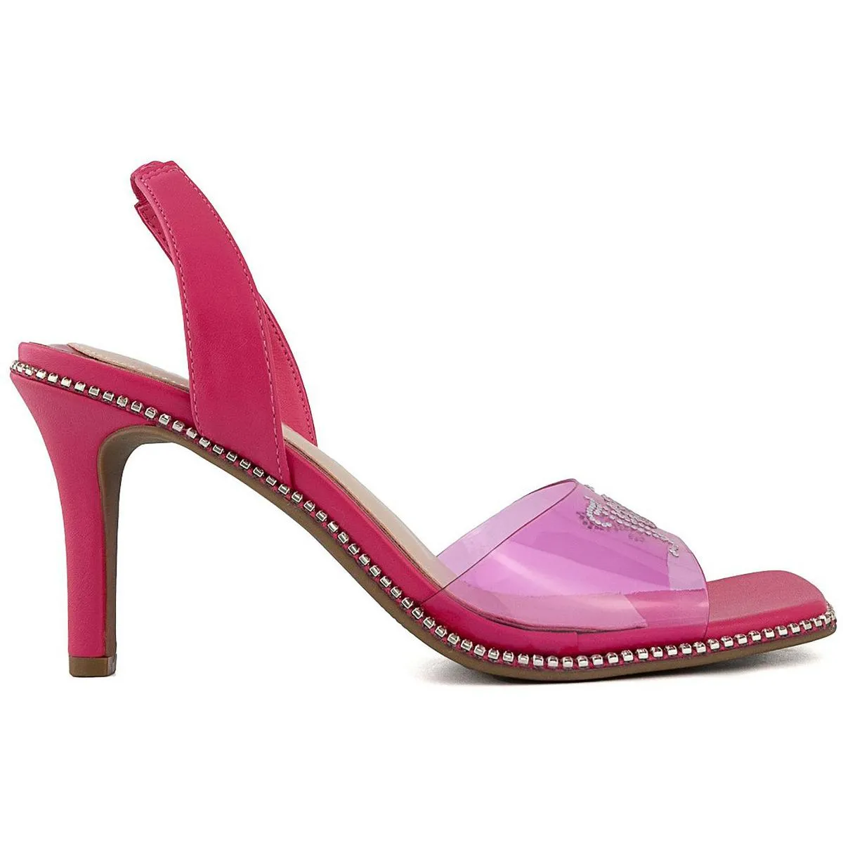 Juicy Couture Womens Greysi Square Toe Embellished Heels