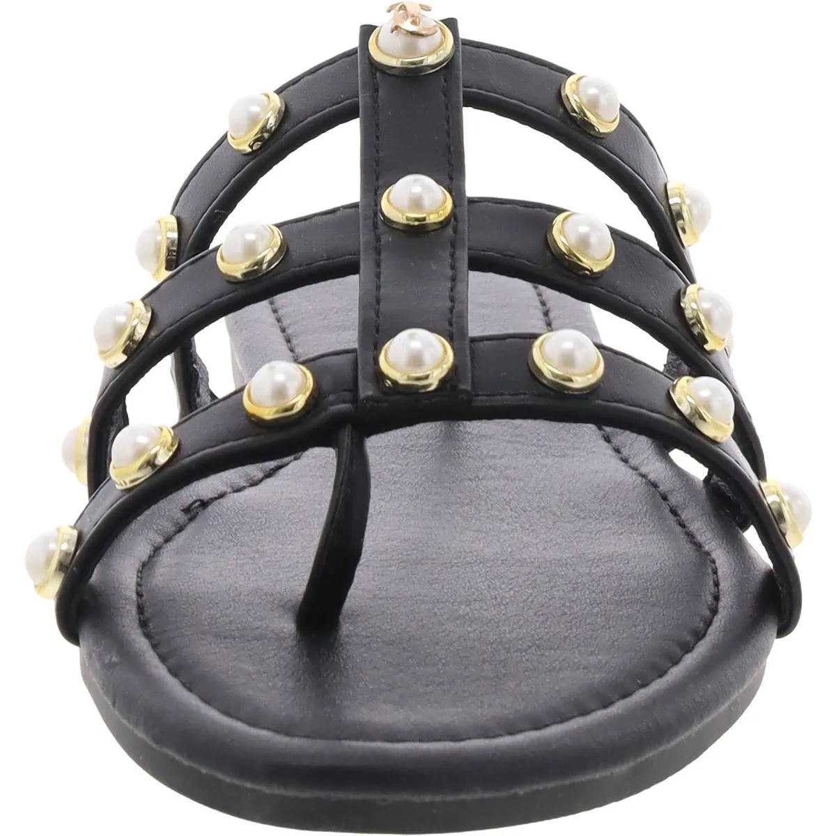 Juicy Couture Womens Zallymae Embellished Slip On Slide Sandals