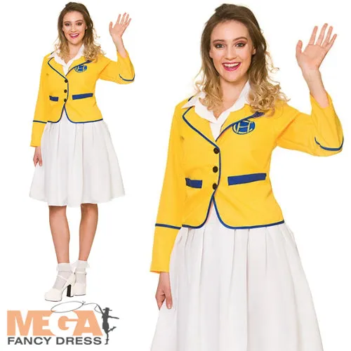Ladies Holiday Camp Girl 80s Hostess Costume