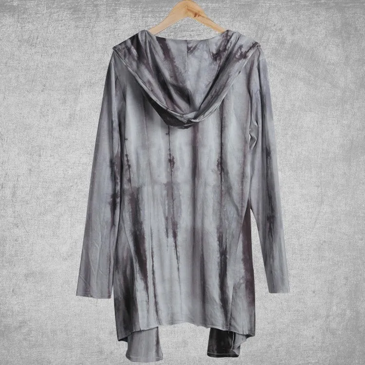 Men's Autumn Casual Thick Warm Long Hooded Cardigan