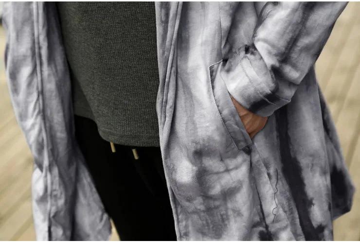Men's Autumn Casual Thick Warm Long Hooded Cardigan