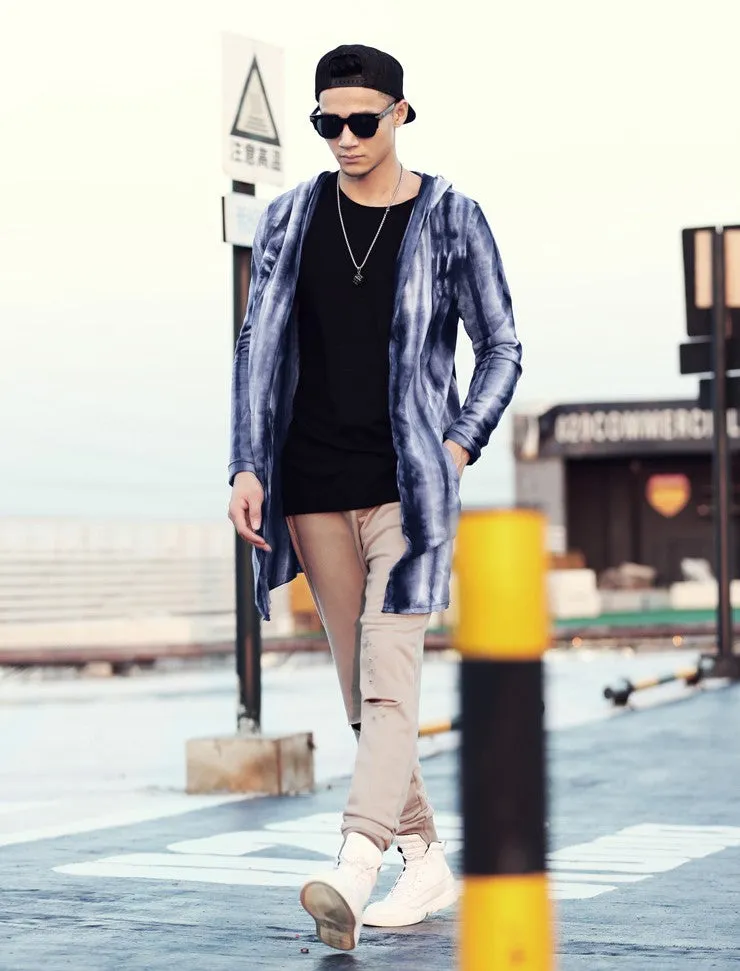 Men's Autumn Casual Thick Warm Long Hooded Cardigan