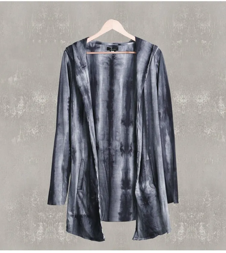 Men's Autumn Casual Thick Warm Long Hooded Cardigan