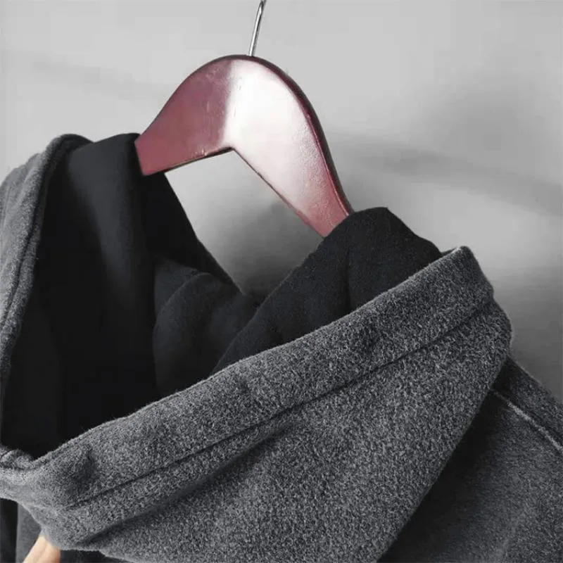 Men's Autumn/Winter Loose Cotton Hooded Sweatshirt