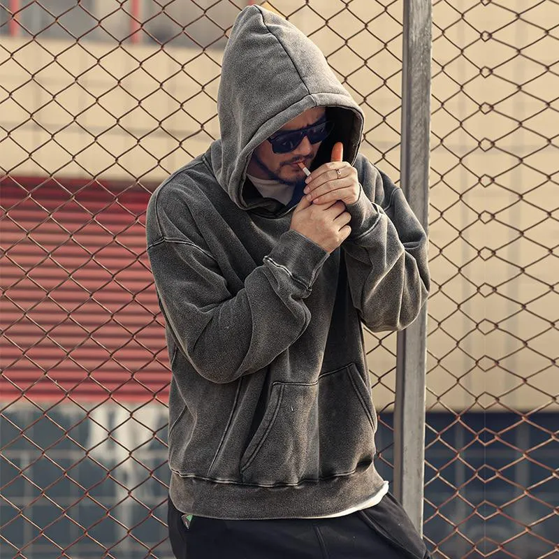 Men's Autumn/Winter Loose Cotton Hooded Sweatshirt