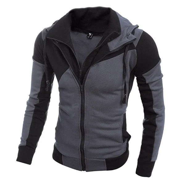 Men's Patchwork Slim Sweatshirt