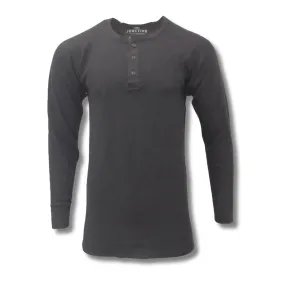 Midweight Cotton Henley Thermal Top