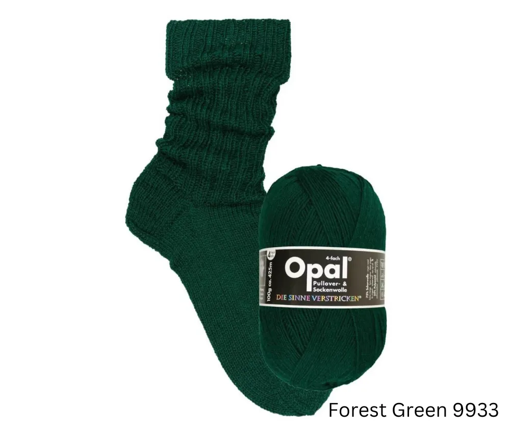 Opal Uni Plain Sock Yarn 4ply - Various Colours