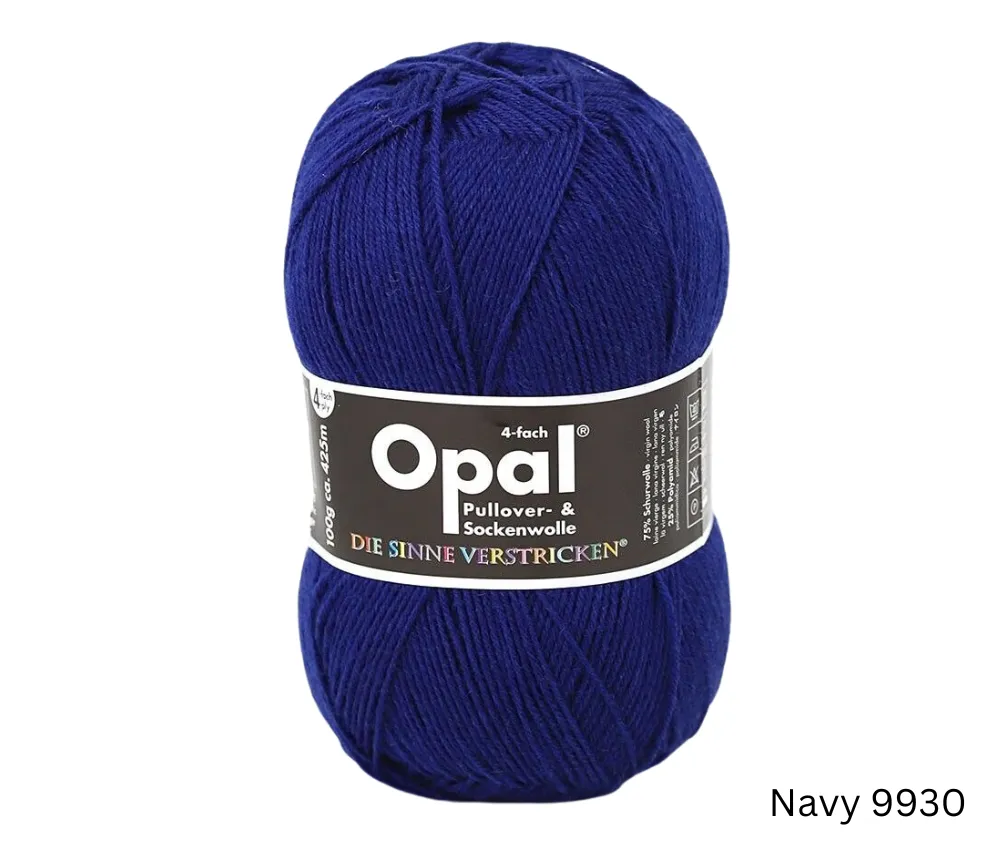 Opal Uni Plain Sock Yarn 4ply - Various Colours