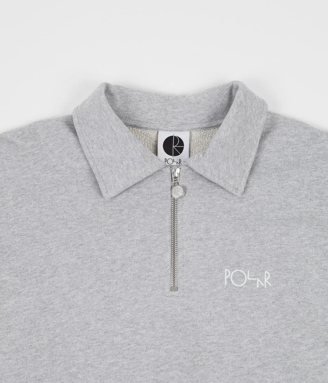 Polar Collar Zip Sweatshirt - Sport Grey
