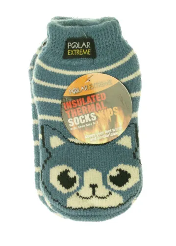 Polar Extreme Heat Children's Low Cut Thermal Footie with Gripper Animals