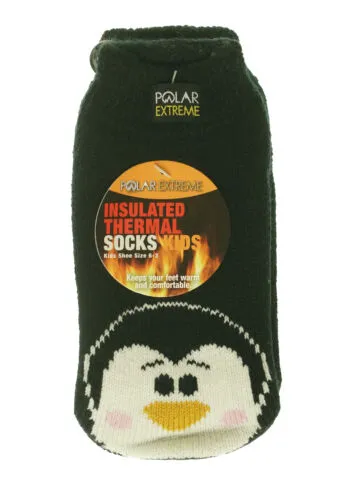 Polar Extreme Heat Children's Low Cut Thermal Footie with Gripper Animals