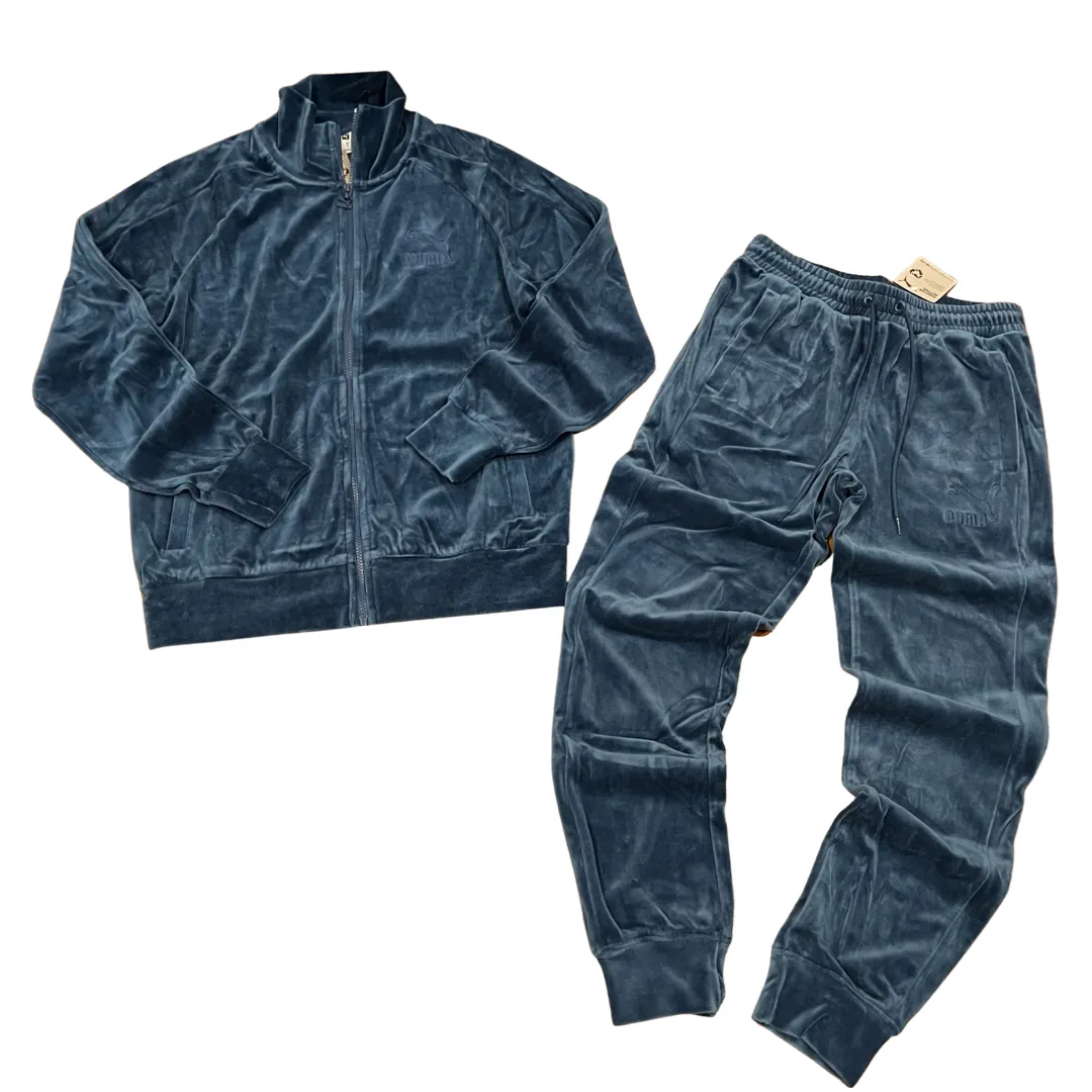 Puma “Iconic T7 VELOUR SUIT Men’s-  Intense blue