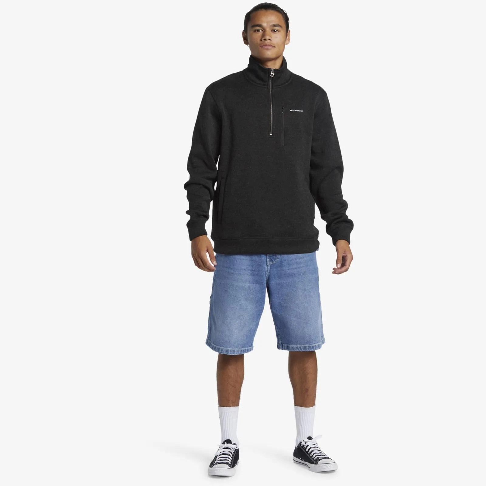 Quiksilver Mens Keller Half Zip Sweatshirt