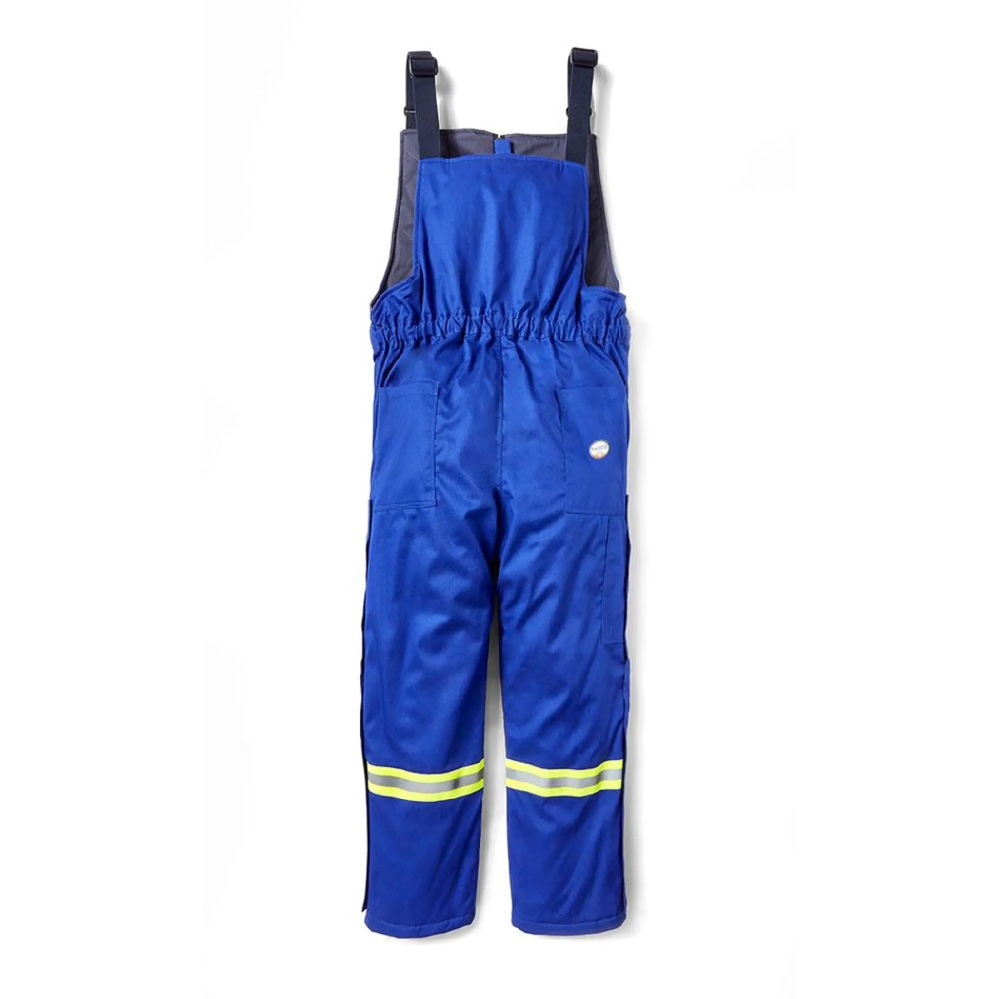 Rasco Men's Hi Vis Winter Bib Work Overalls - FR CSA 88% Cotton/12% Nylon Insulated Westex Ultrasoft Insulated Reflective | Sizes: S-5XL