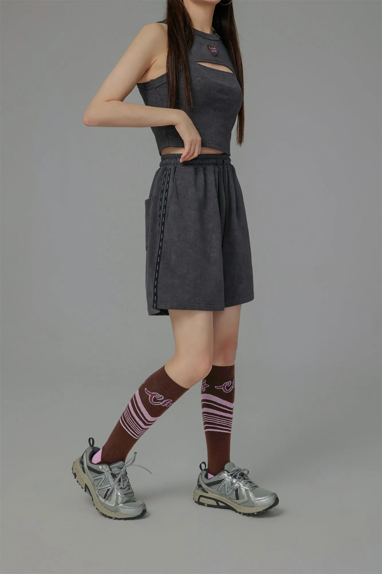 Sitting Around Peacefully Jacquard Knit Socks